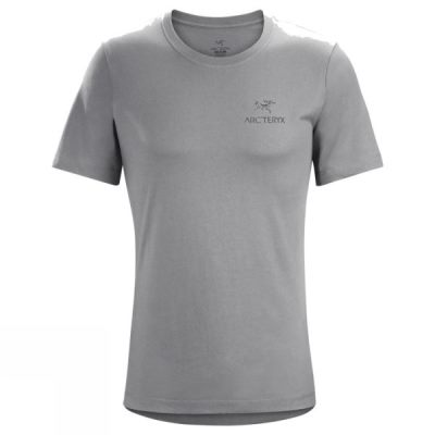 Playeras Arc'teryx Emblem Manga Corta Hombre Gris - Chile FGB728916